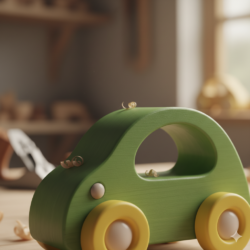 Handgemaakte Houten Speelgoedauto - Bosvriendje