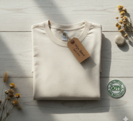 Foto van het product Biologisch Katoenen Basic T-shirt - Vrije Geest