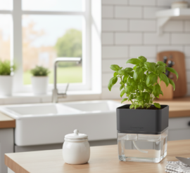 De foto van het product Zelf-Watergevend Kruidenpotje - Groene Vingers