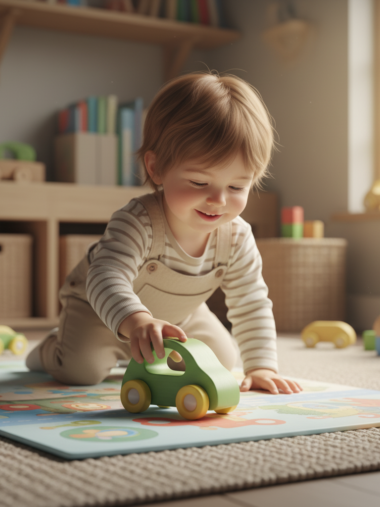 Afbeelding van product: Handgemaakte Houten Speelgoedauto - Bosvriendje