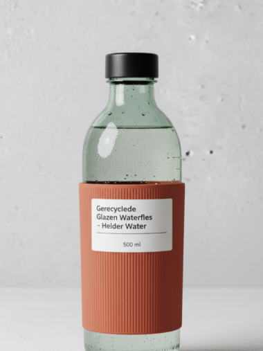 Afbeelding van product: Gerecyclede Glazen Waterfles - Helder Water