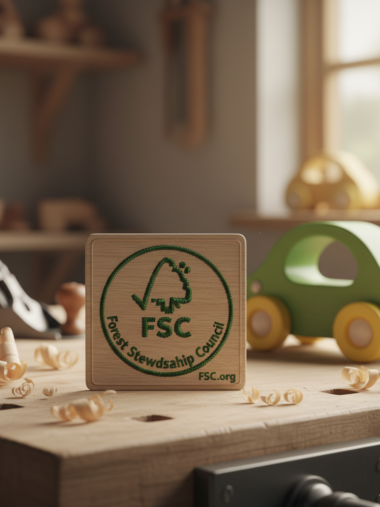 Afbeelding van product: Handgemaakte Houten Speelgoedauto - Bosvriendje