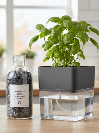 Afbeelding van product: Zelf-Watergevend Kruidenpotje - Groene Vingers