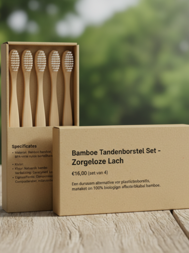 Afbeelding van product: Bamboe Tandenborstel Set - Zorgeloze Lach
