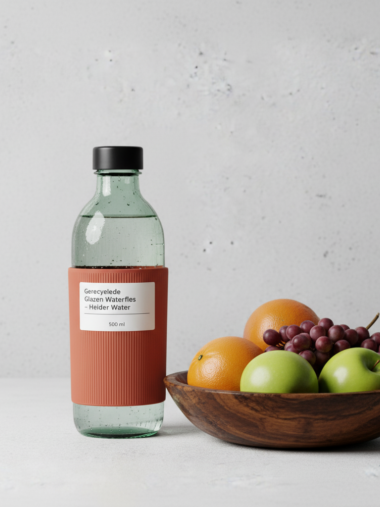 Foto van het product Gerecyclede Glazen Waterfles - Helder Water