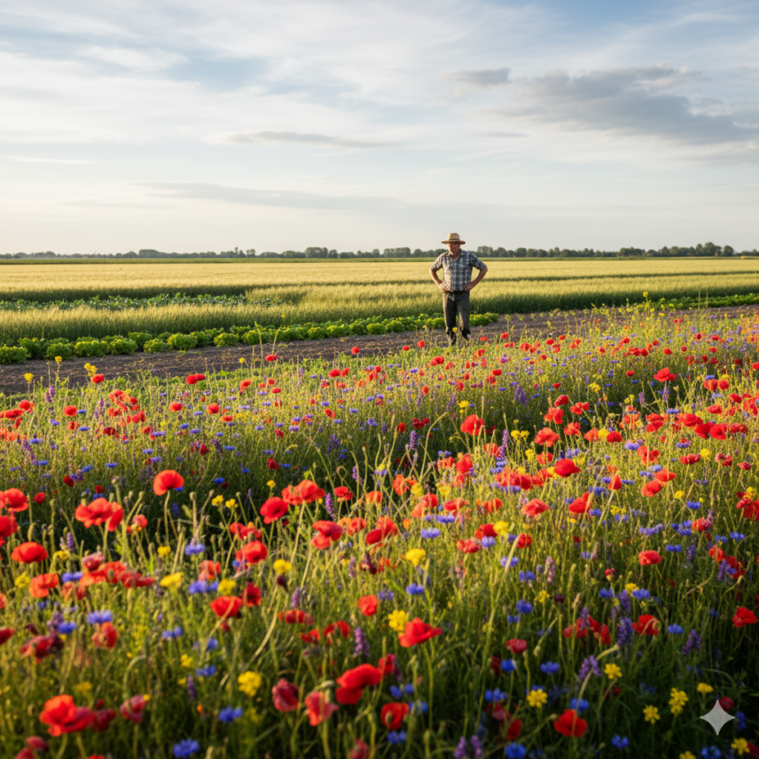 Afbeelding van 'Biologische Boeren als Bewaarders van Biodiversiteit: Een Groene Revolutie op het Platteland' op de website van Bedrijf